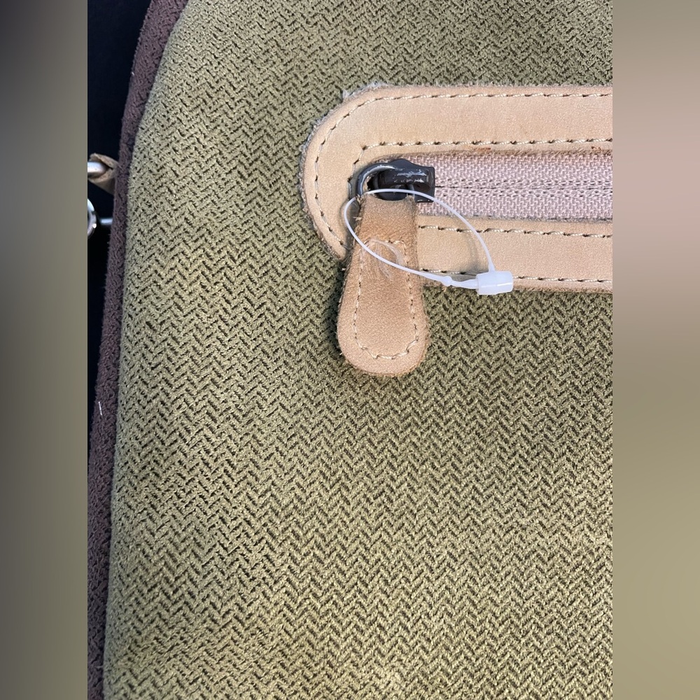 Sherpani Padded Laptop Sleeve Bag Shoulder Strap Front Zipper Green - Picture 5 of 13